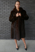 Mahogany 78 Tuxedo Fox Coat Starlight Furs 