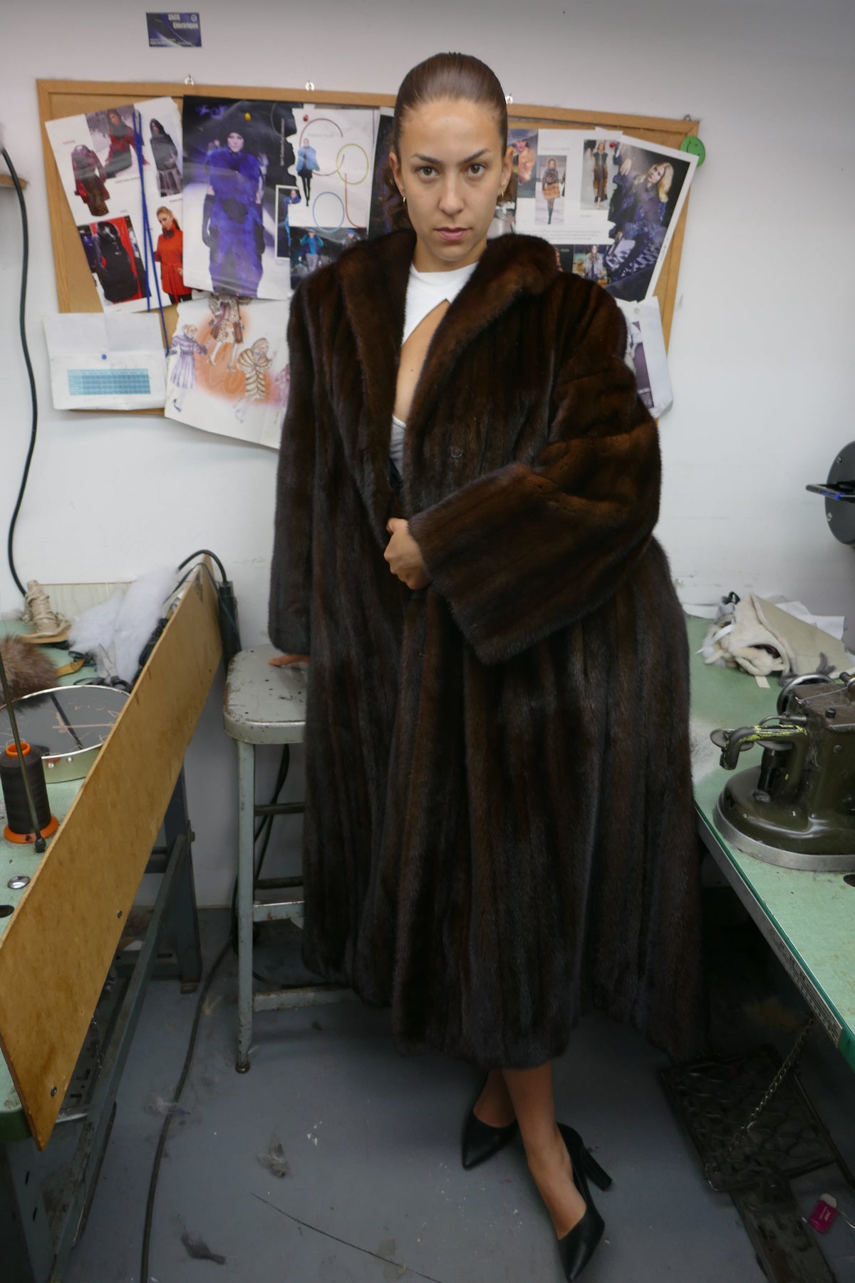 Mahogany Dark Brown Fur Coat Starlight Furs 