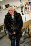 Men's Black Mink Long Coat men's Starlight Furs 