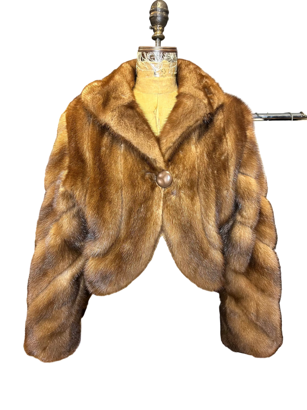 Mink Bolero Dark Brown Starlight Furs Honey Brown 