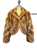 Mink Bolero Dark Brown Starlight Furs Honey Brown 