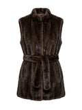 Mink Fur Vest In Brown Starlight Furs 