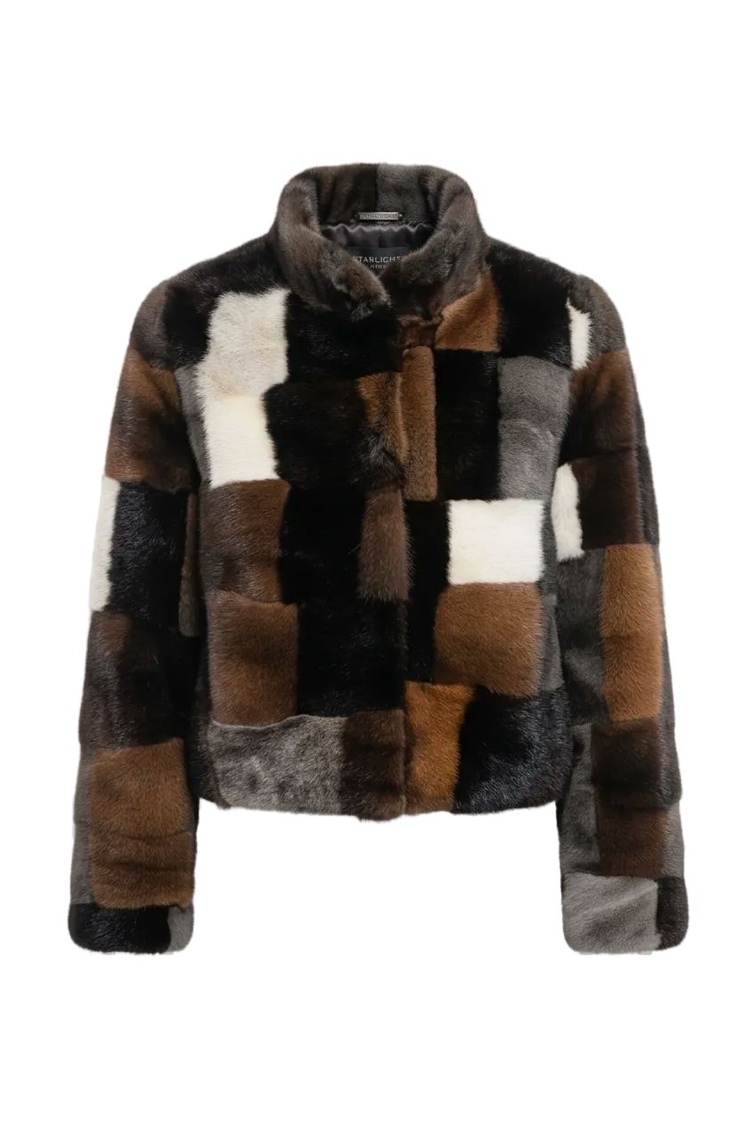 Mink Jacket Multi Colour Fur Coat Starlight Furs 
