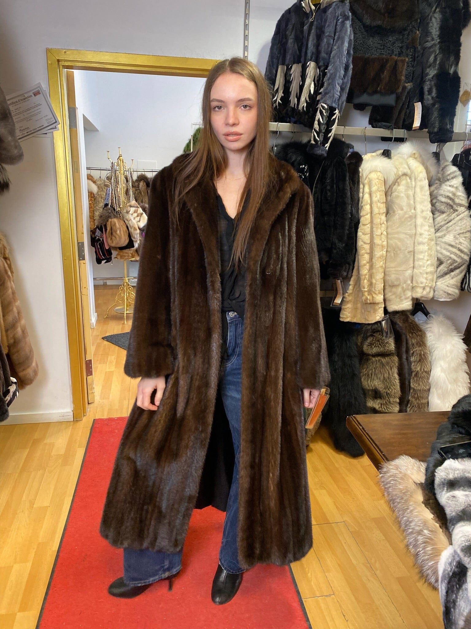 Mink Long Coat Coats Starlight Furs 