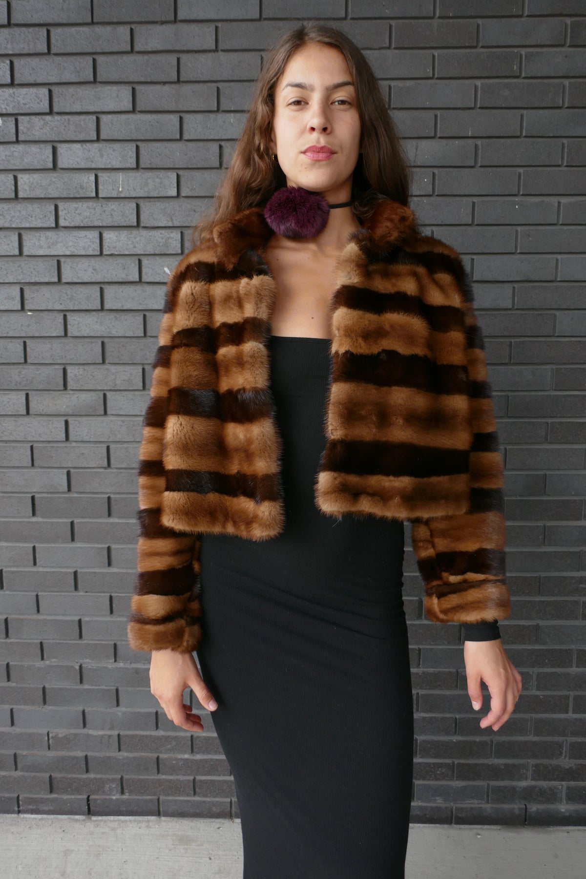 Mink Two-Tone Short Jacket | Handcrafted Canadian Luxury Fur Starlight Furs 