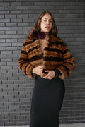 Mink Two-Tone Short Jacket | Handcrafted Canadian Luxury Fur Starlight Furs 