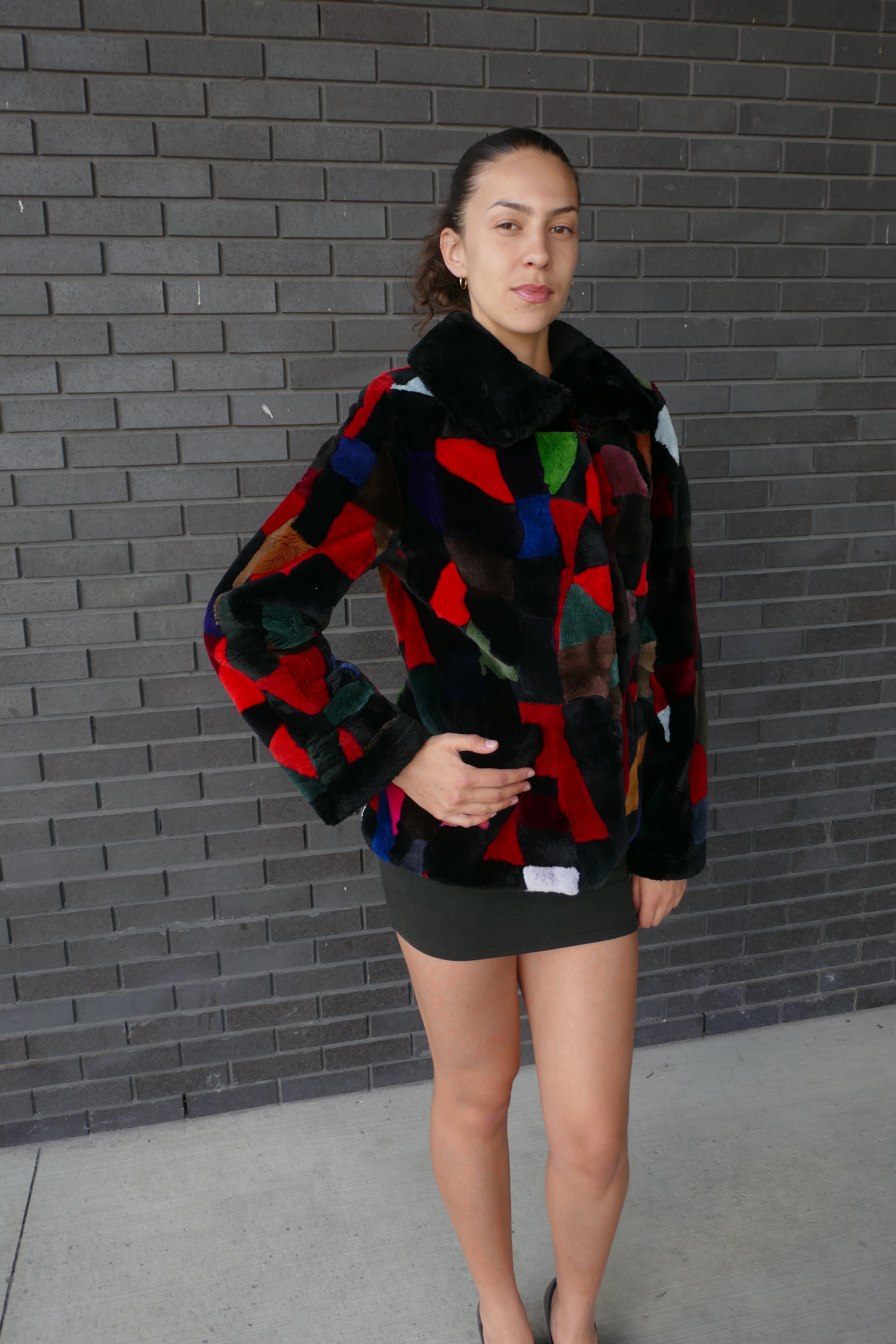 Multicolors Sheared Beaver Jacket Starlight Furs 