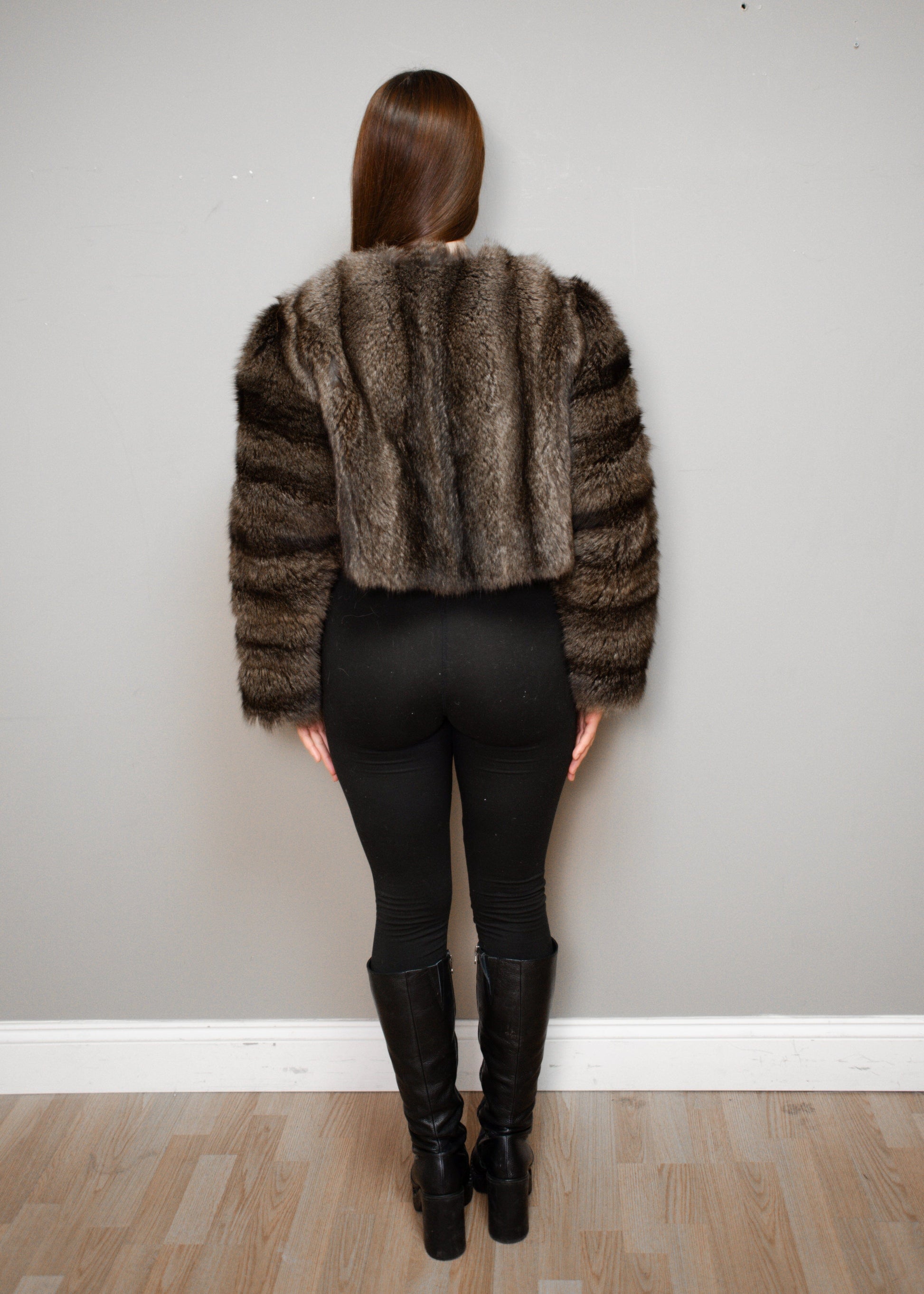 Raccoon Short Jacket – Natural Jackets Starlight Furs 