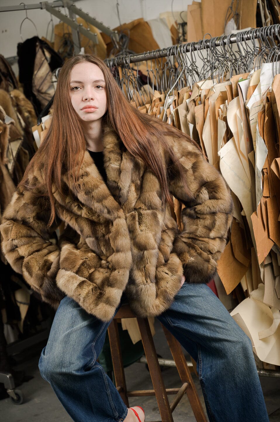 Sable Jacket Natural Brown Starlight Furs 