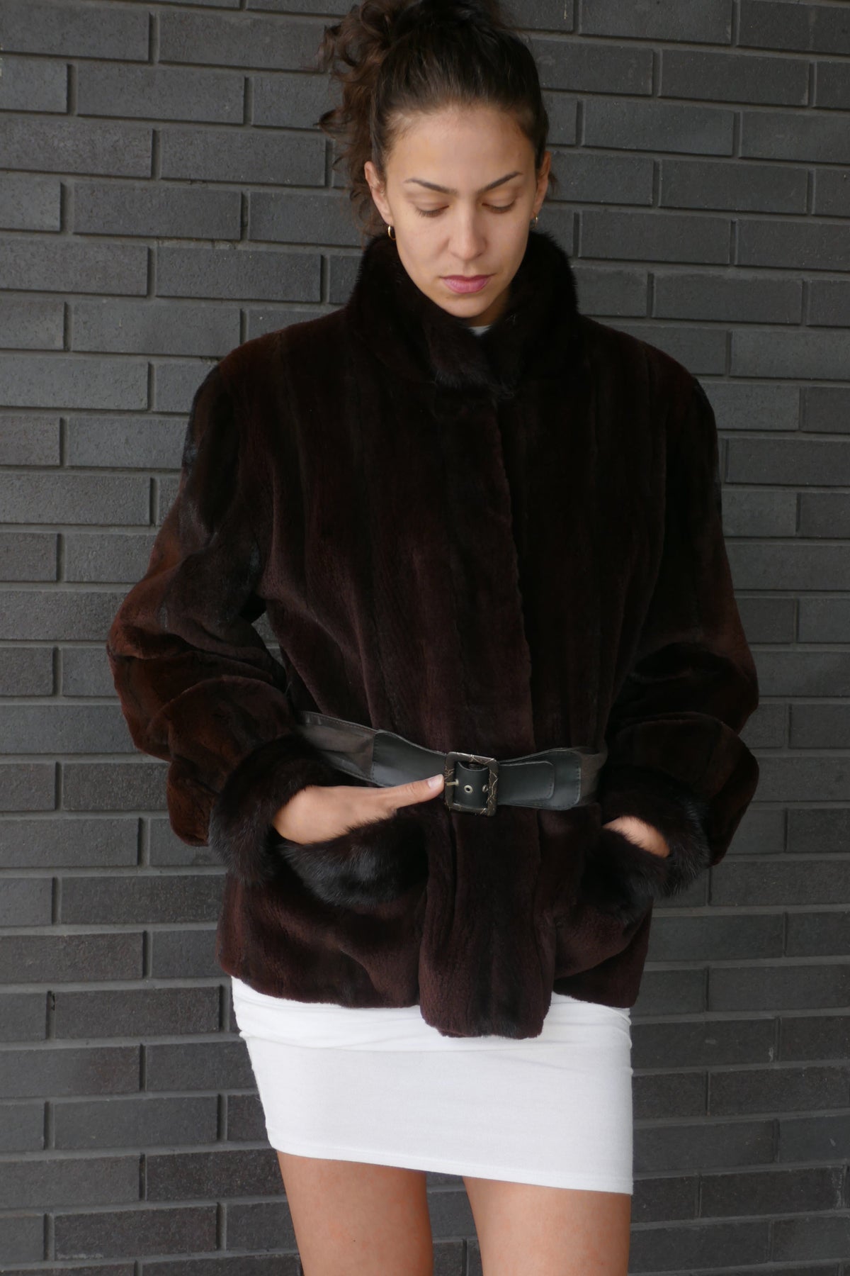 Sheared Brown Mink Jacket Fur Jacket Starlight Furs 
