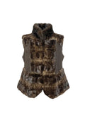Sheared Mink Vest with Suede Panels Vest Starlight Furs 