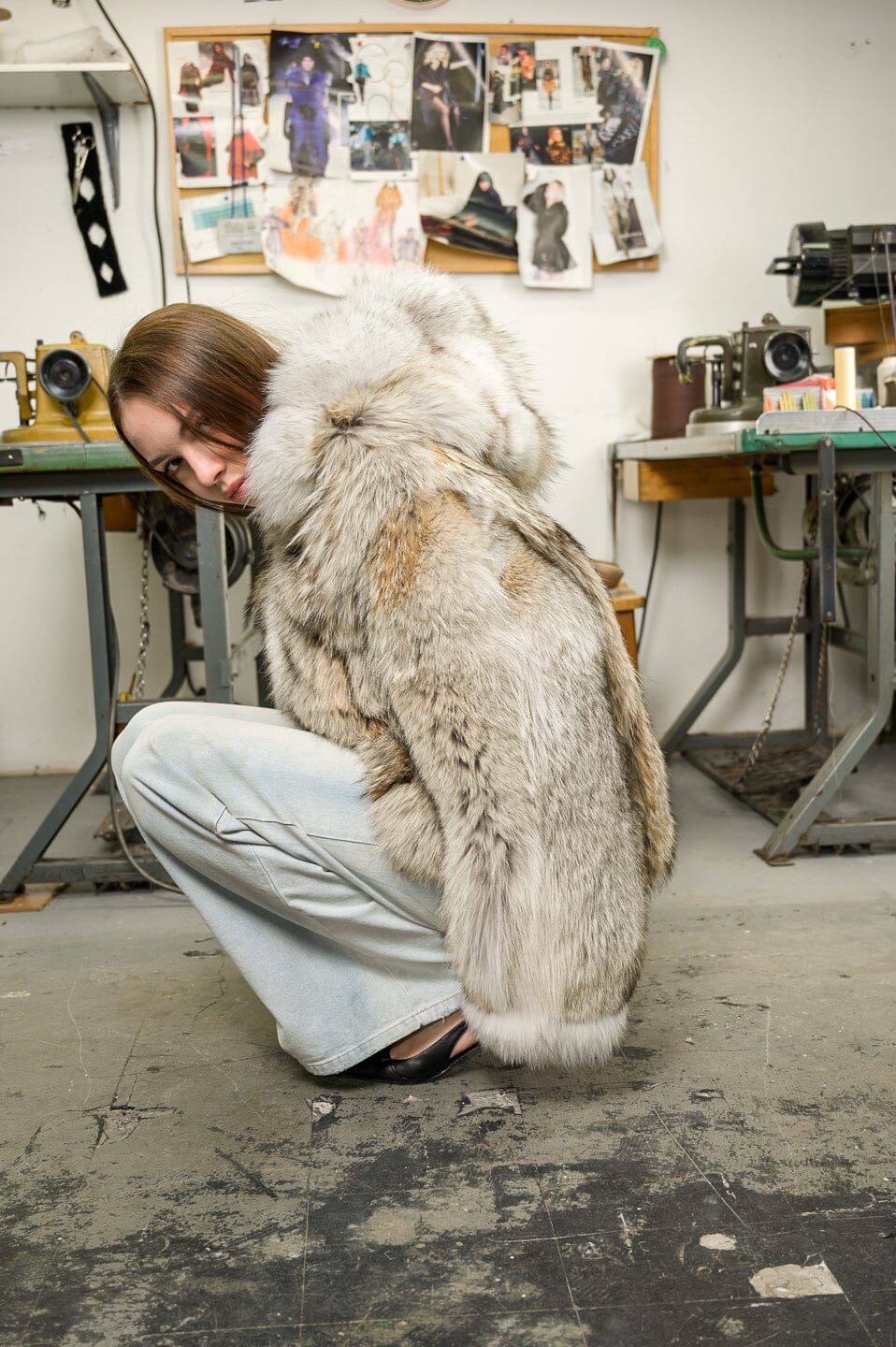 Short Jacket Cayote - Natural Blend Jackets Starlight Furs 