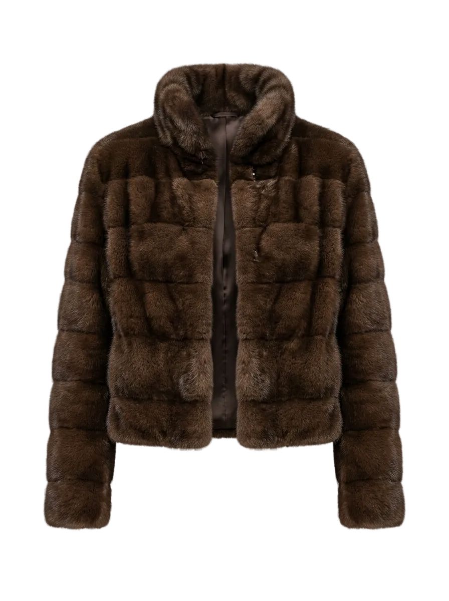 Short Mink Jacket (brown) Jackets Starlight Furs 