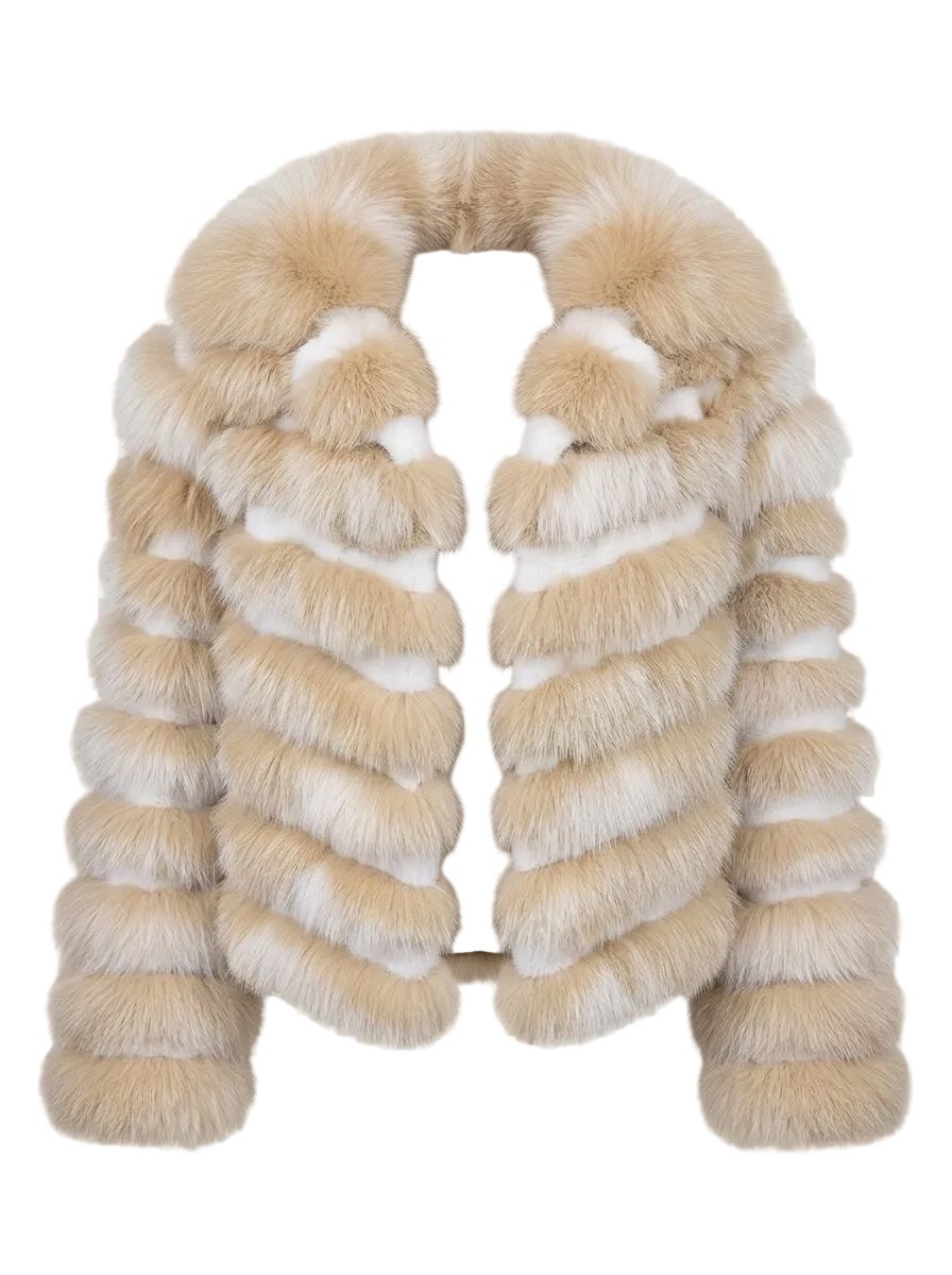 Short Mix Fur Jacket – Mink & Fox | Handcrafted Canadian Luxury – Starlight Furs Starlight Furs 