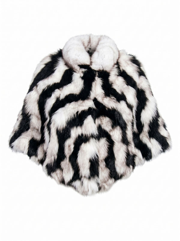Short Two Tones Fox Cape Capes Starlight Furs 