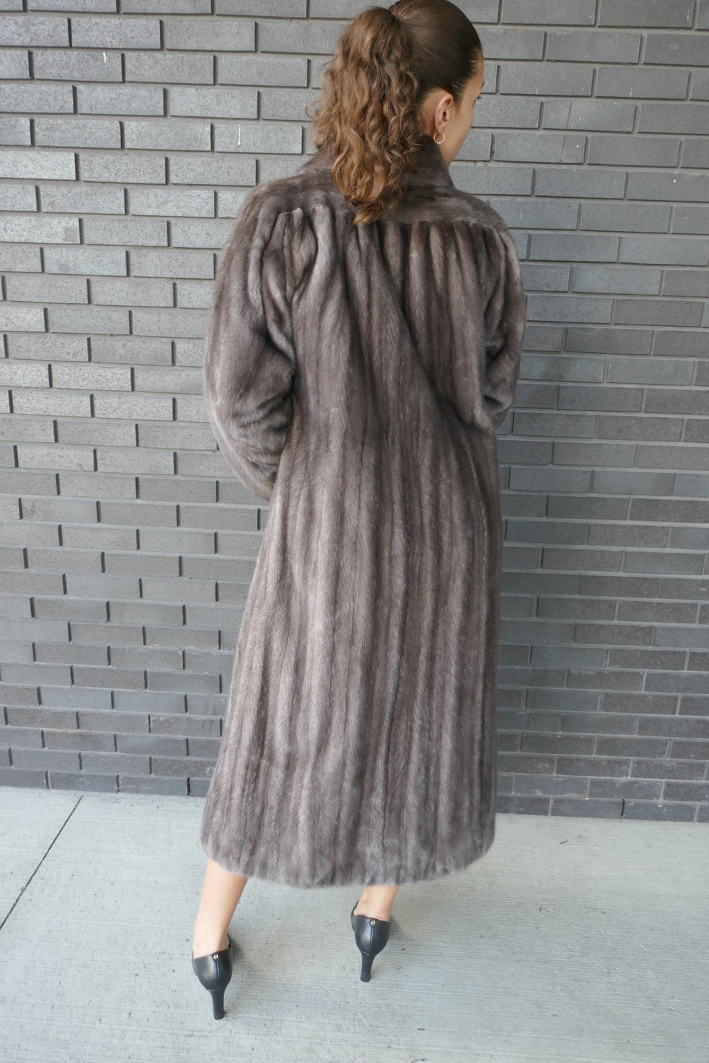 Up-cycled Luticia Grey Mink Coat Outerwear Starlight Furs 