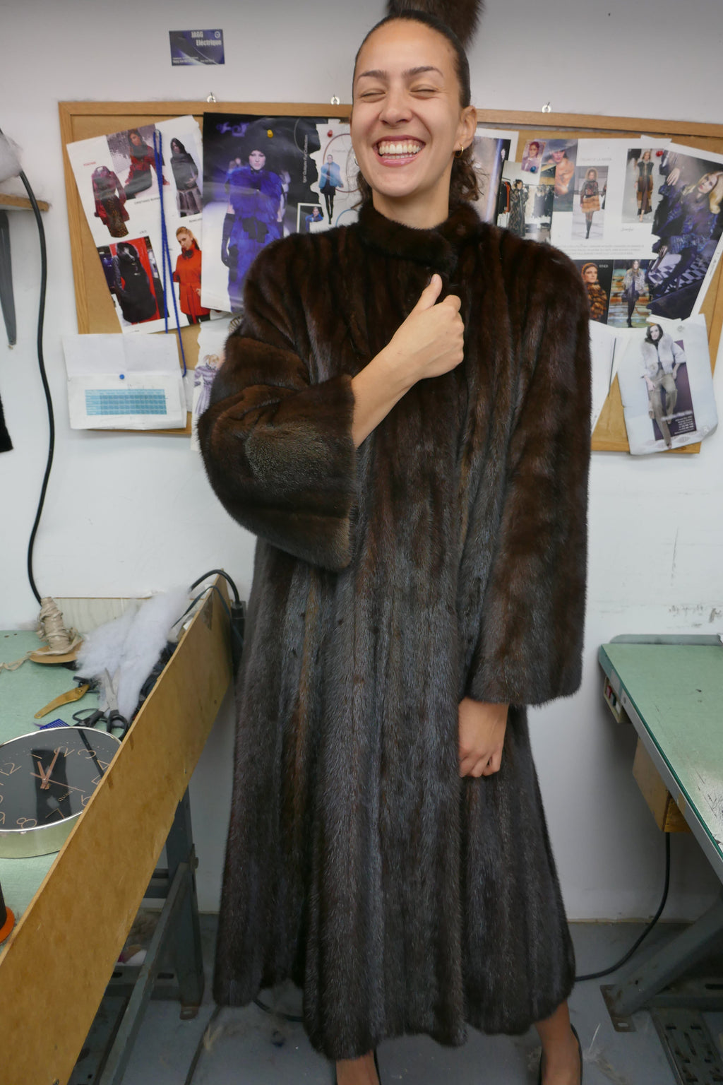 Upcycled Dark Brown Mink Coat Fur Coat Starlight Furs 