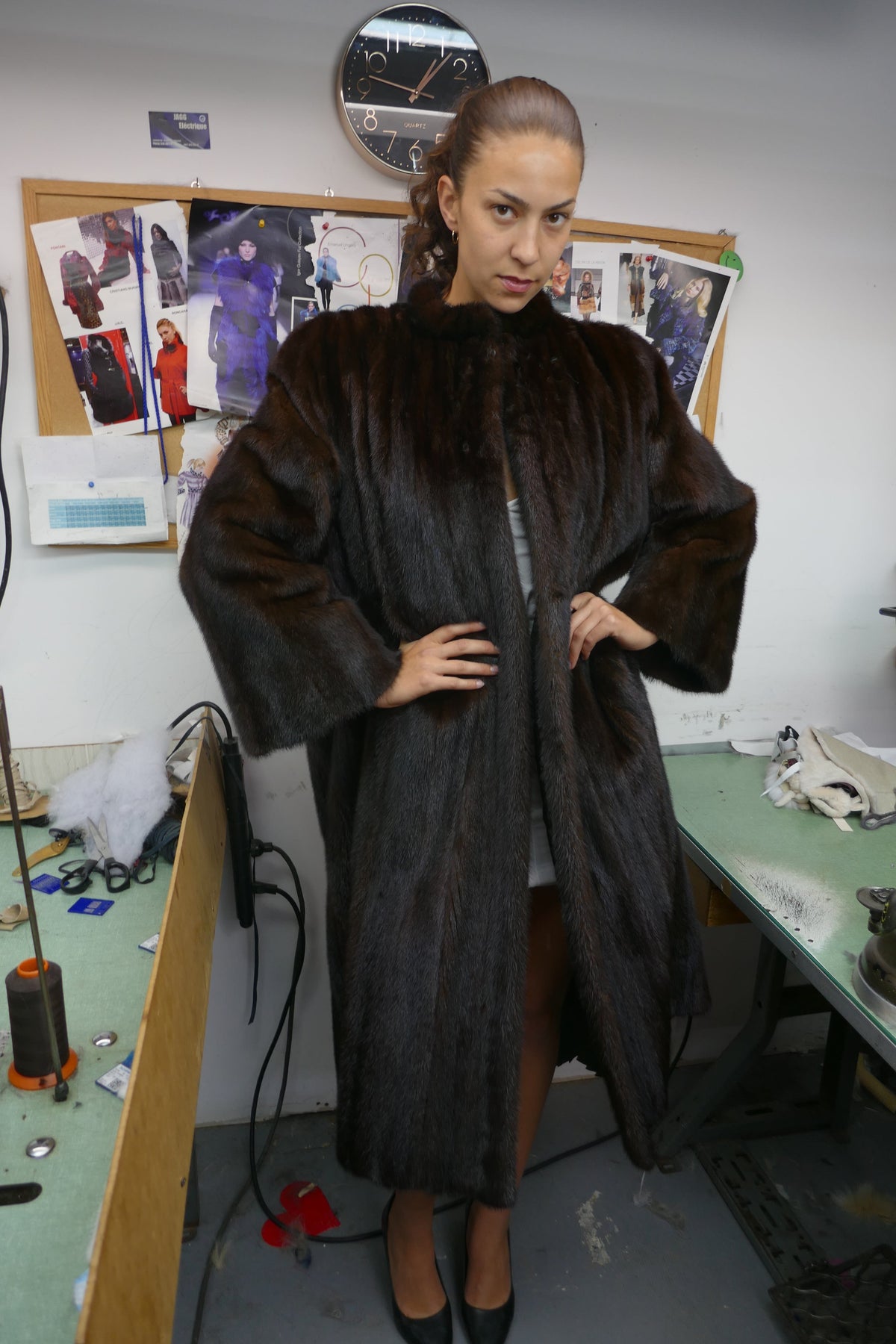 Upcycled Dark Brown Mink Coat Fur Coat Starlight Furs 