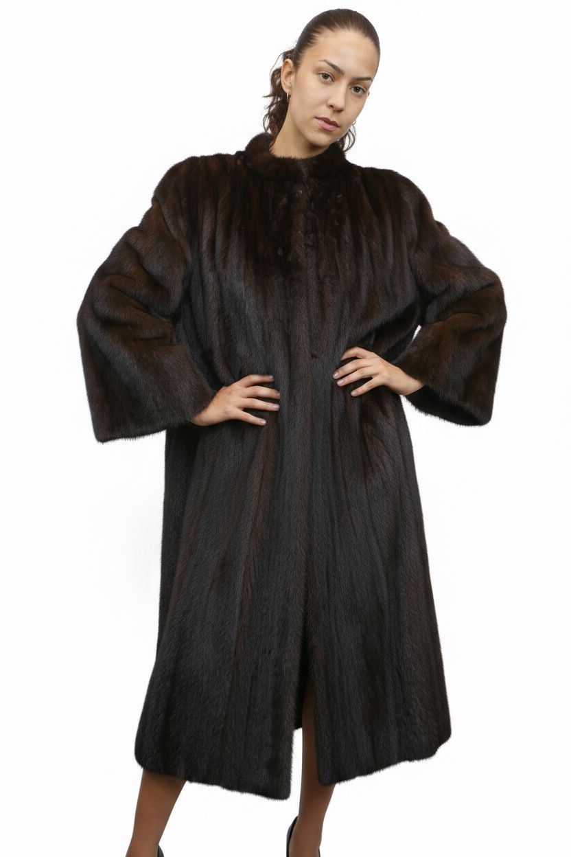 Upcycled Dark Brown Mink Coat Fur Coat Starlight Furs 