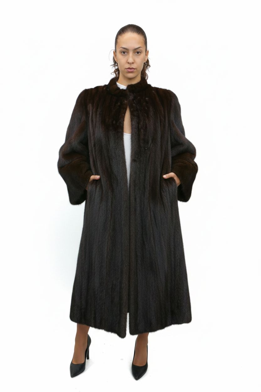 Upcycled Dark Brown Mink Coat Fur Coat Starlight Furs 