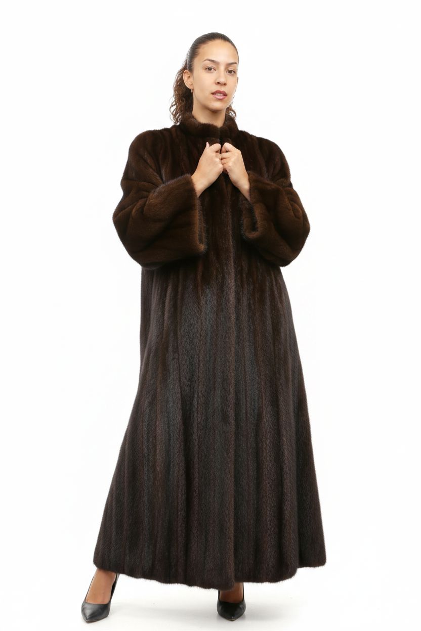Upcycled Dark Brown Mink Coat Fur Coat Starlight Furs 
