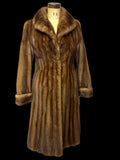 Upcycled Female Mink Honey Brown Long Coat Coats Starlight Furs 
