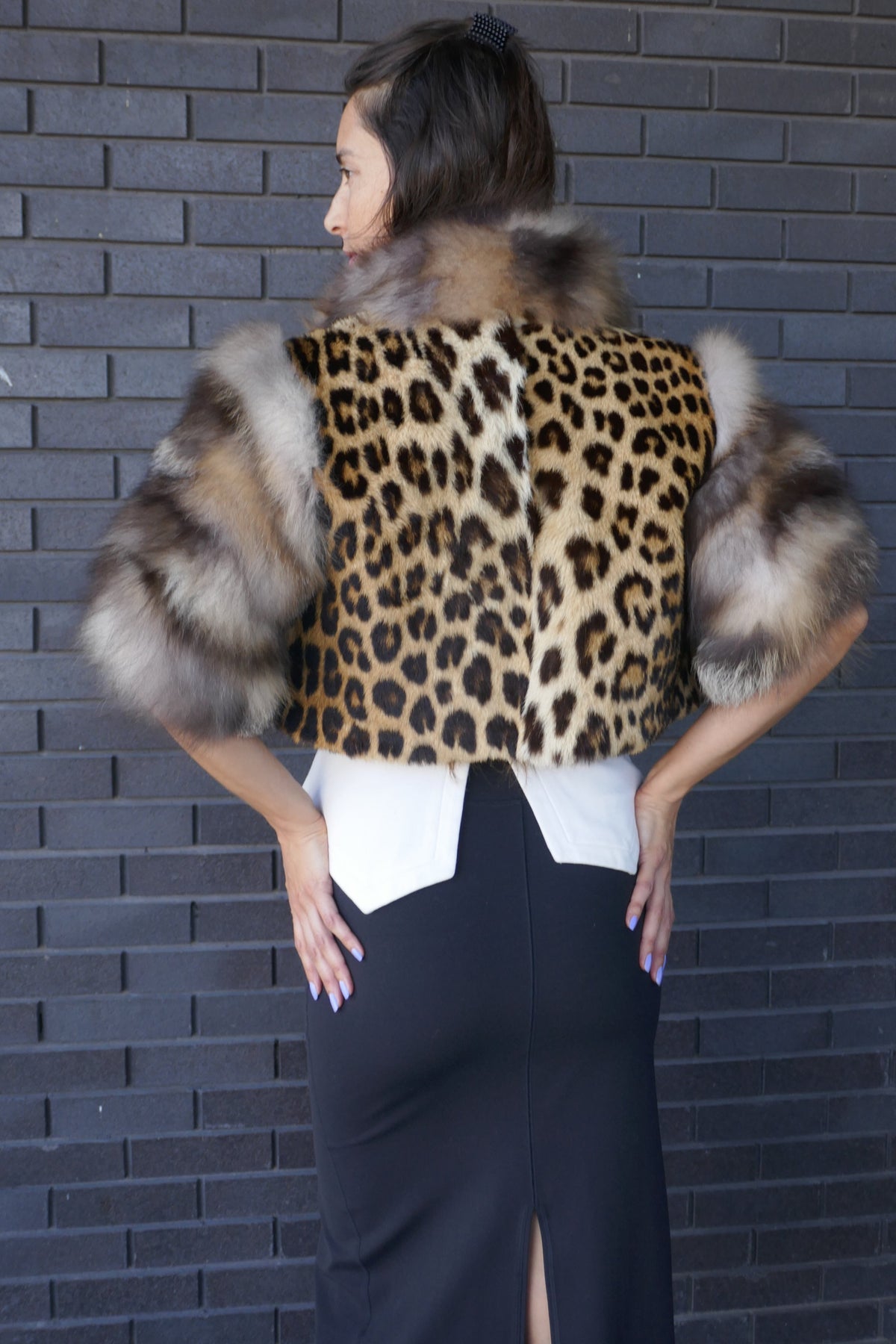 Wild Cat With Crystal Fox Bolero - CANADA ONLY | Starlightfurs Starlight Furs 
