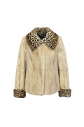 Y2K Sheared Mink Jacket with Wild Cat Trim Jackets Starlight Furs 