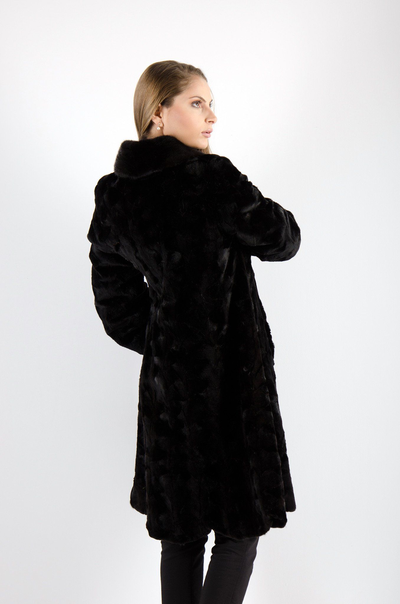 11 | Black Dyed Mink Fur Coat Coats Starlight Furs 