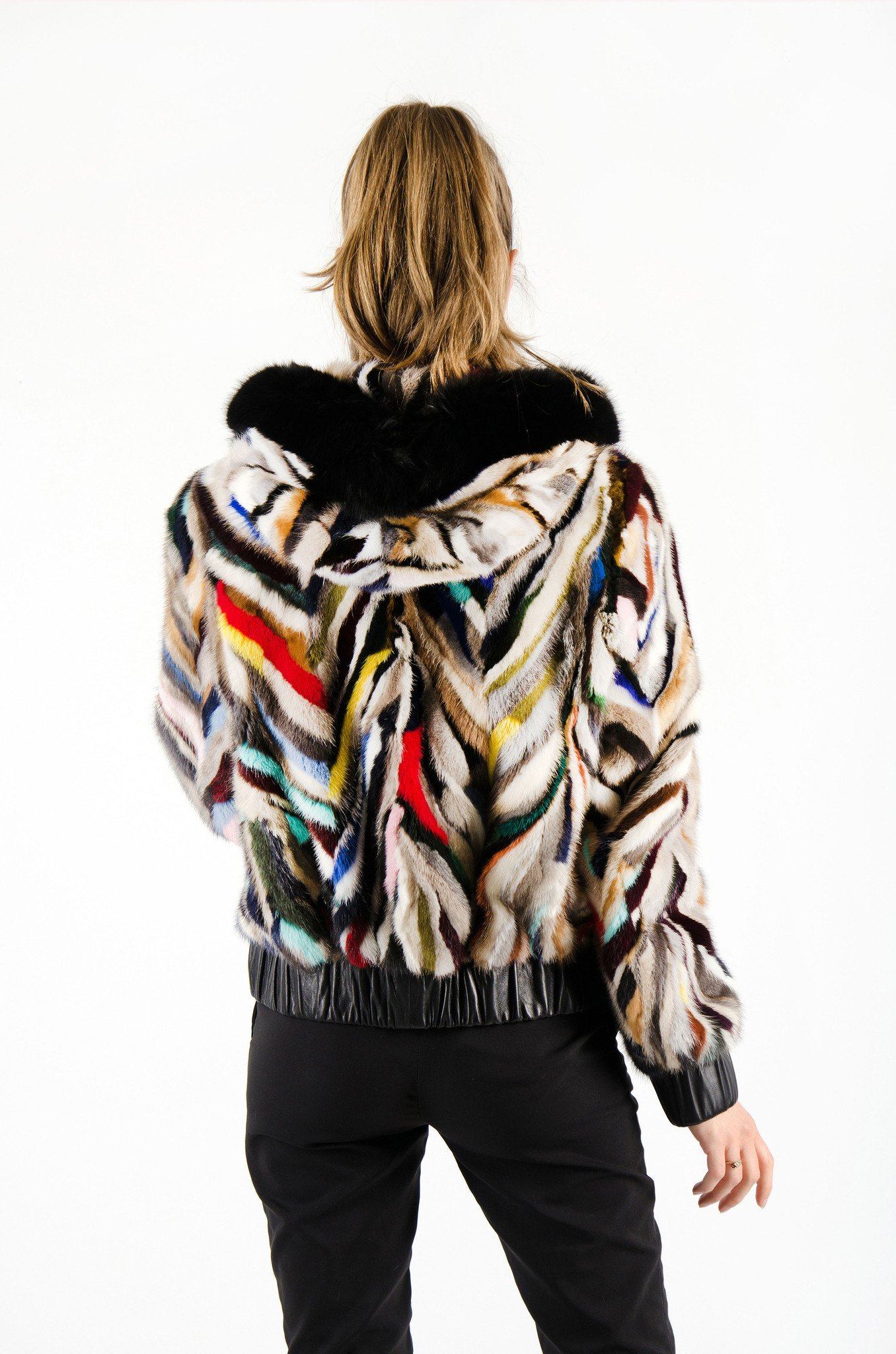20 | Hooded Mink Bomber Jacket Jackets Starlight Furs 