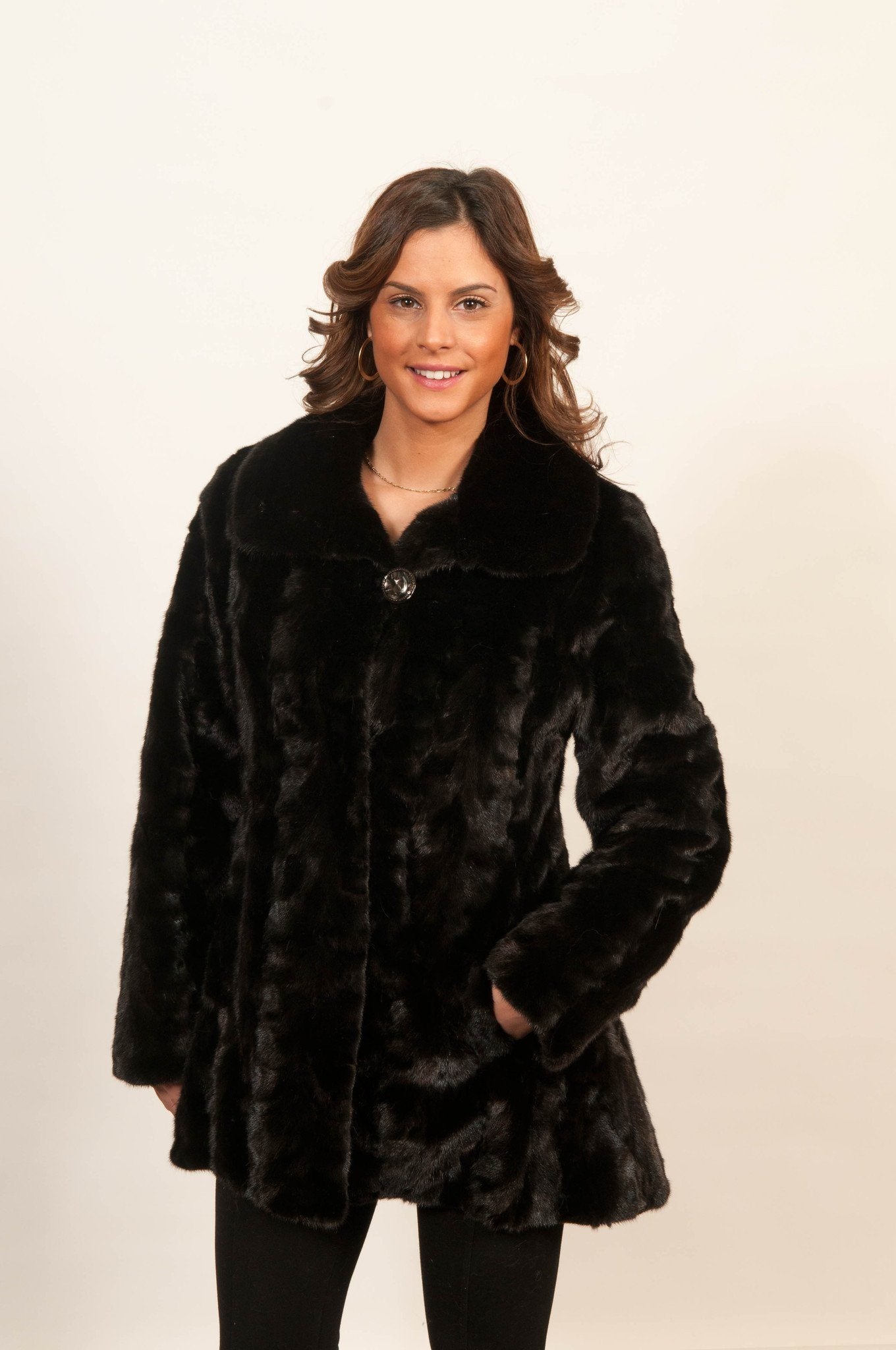 25 | Black Dyed Mink Fur Jacket Jackets Starlight Furs 