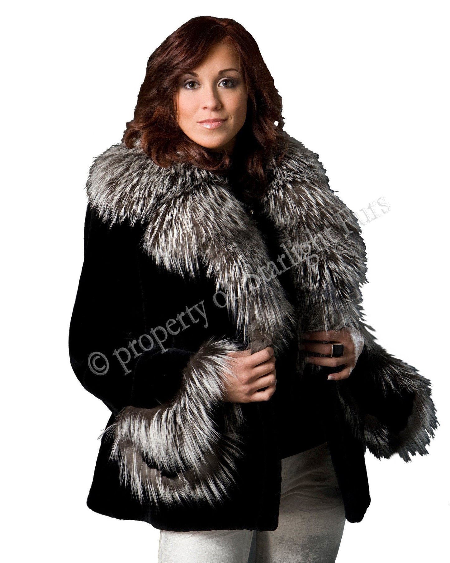30 | Black Sheared Beaver Jacket Coats Starlight Furs 