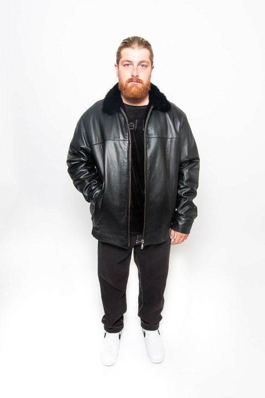50 | Men's Reversible Mink / Leather Jacket men's Starlight Furs 