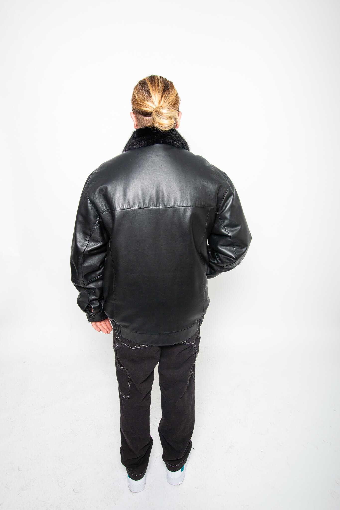 50 | Men's Reversible Mink / Leather Jacket men's Starlight Furs 