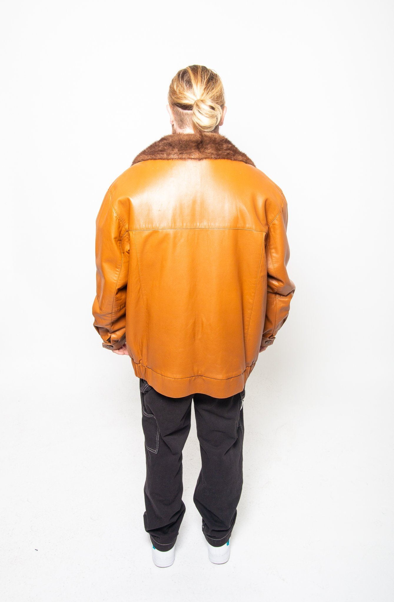 51 | Men's Reversible Mink Fur/ Leather Jacket men's Starlight Furs 