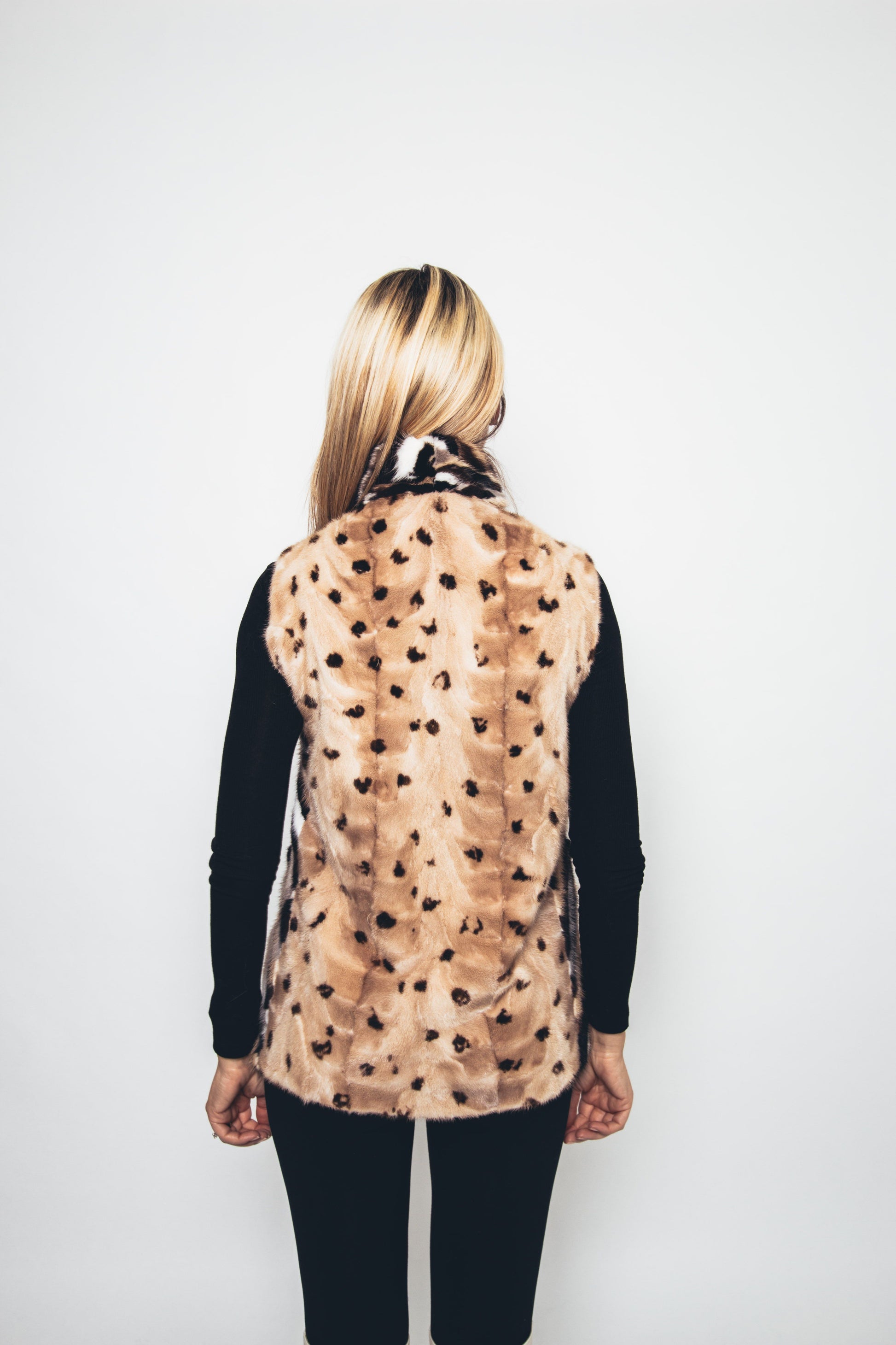 57 | Multitone Mink Vest Vests Starlight Furs 