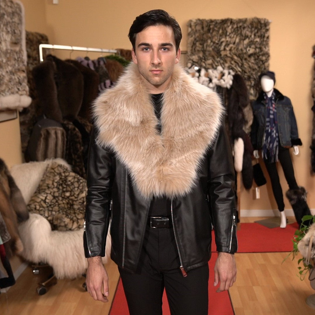 Fox Collar Unisex Accessories Starlight Furs Blush 
