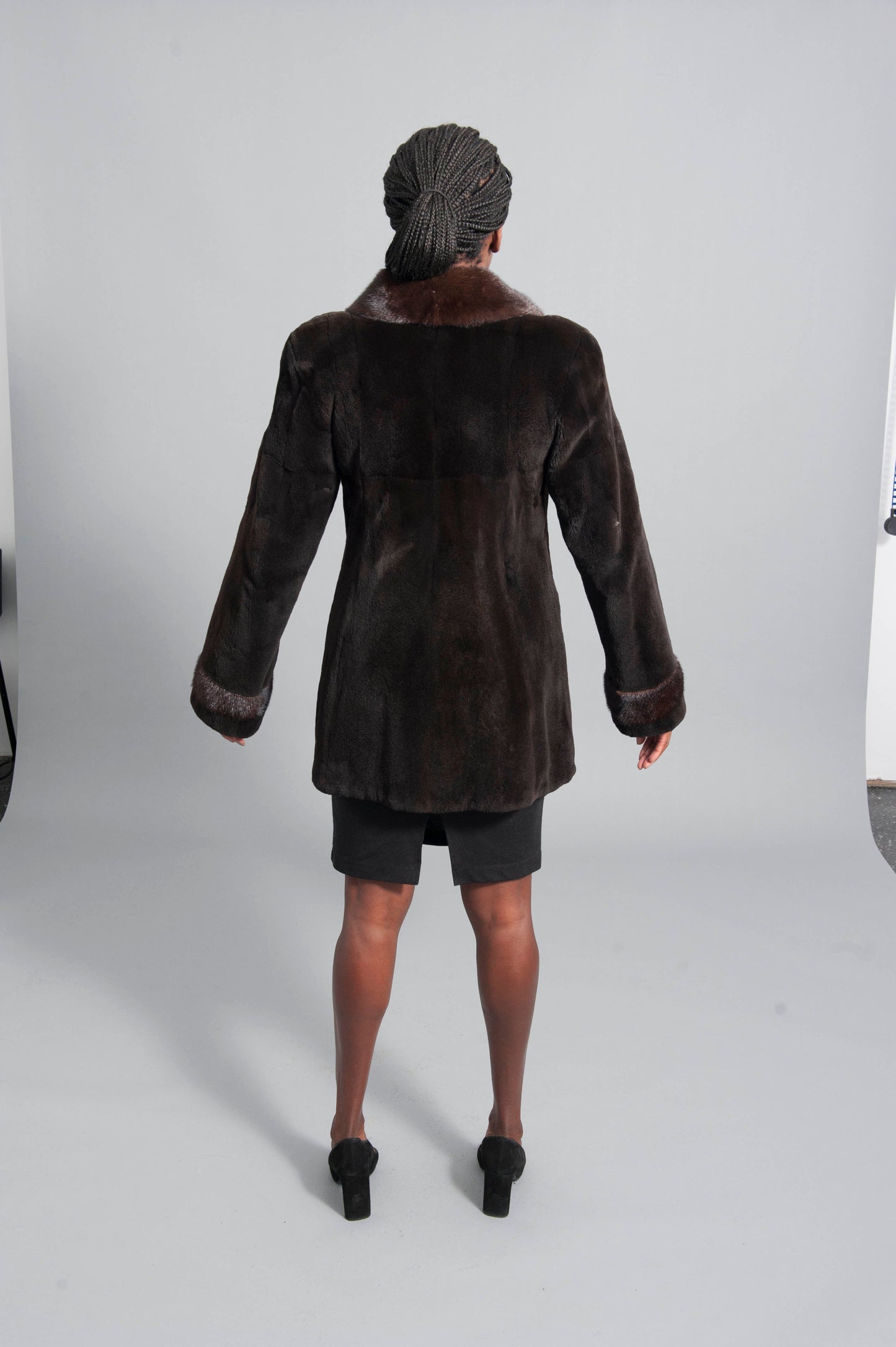 Brown Sheared Mink Coat Starlight Furs 
