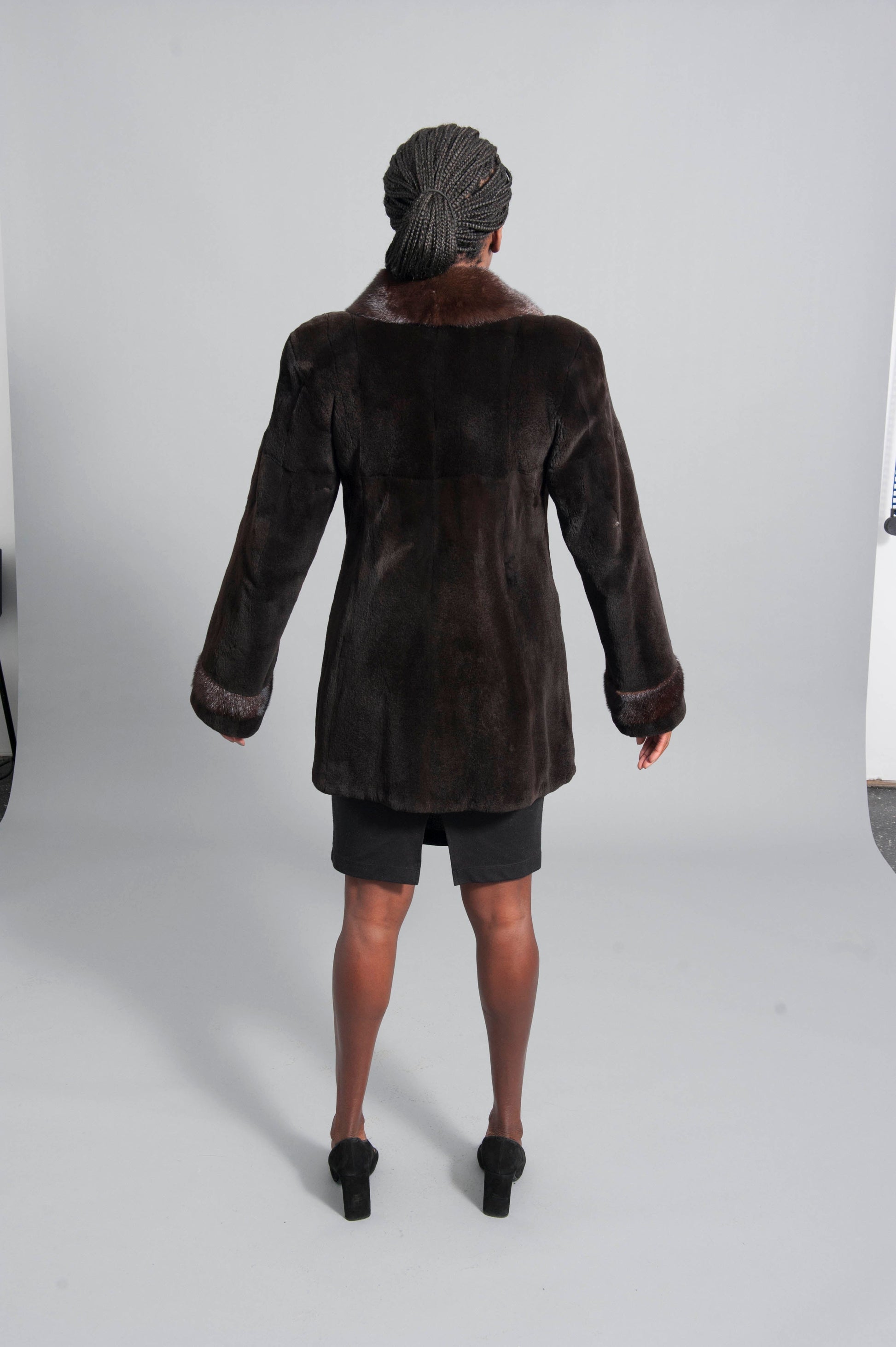 Brown Sheared Mink Coat Starlight Furs 