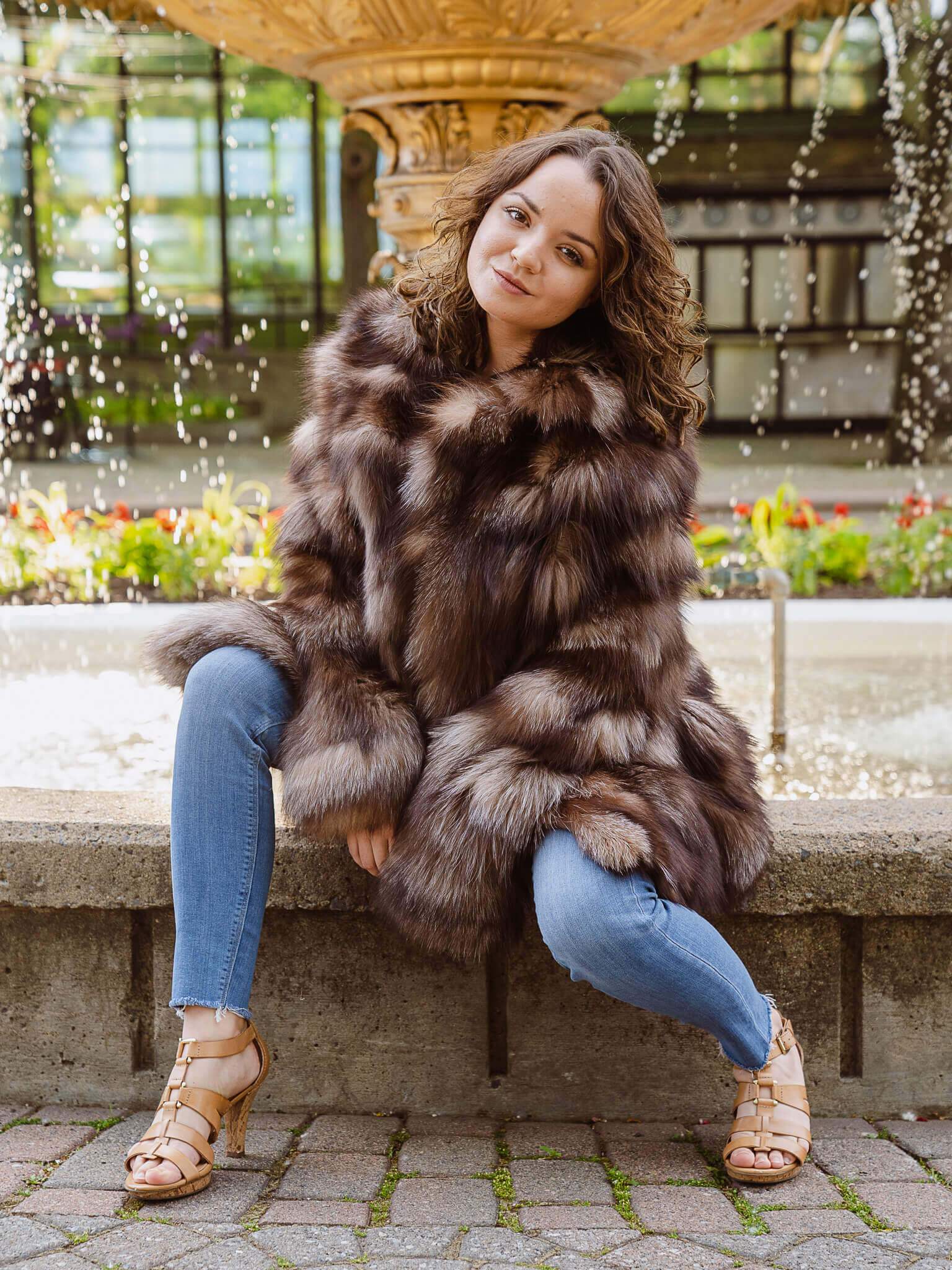 Crystal Fox Jacket Coats & Jackets Starlight Furs 