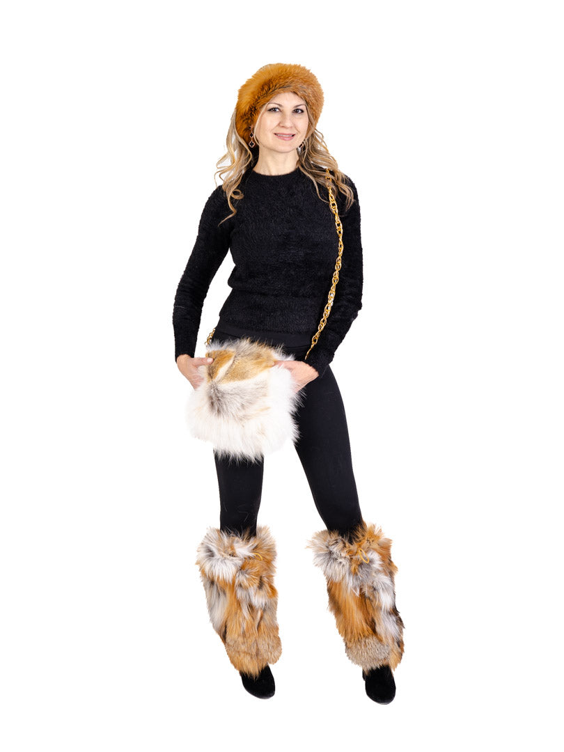 Fur Muff Purse Accessories Starlight Furs Red Fox Fur 