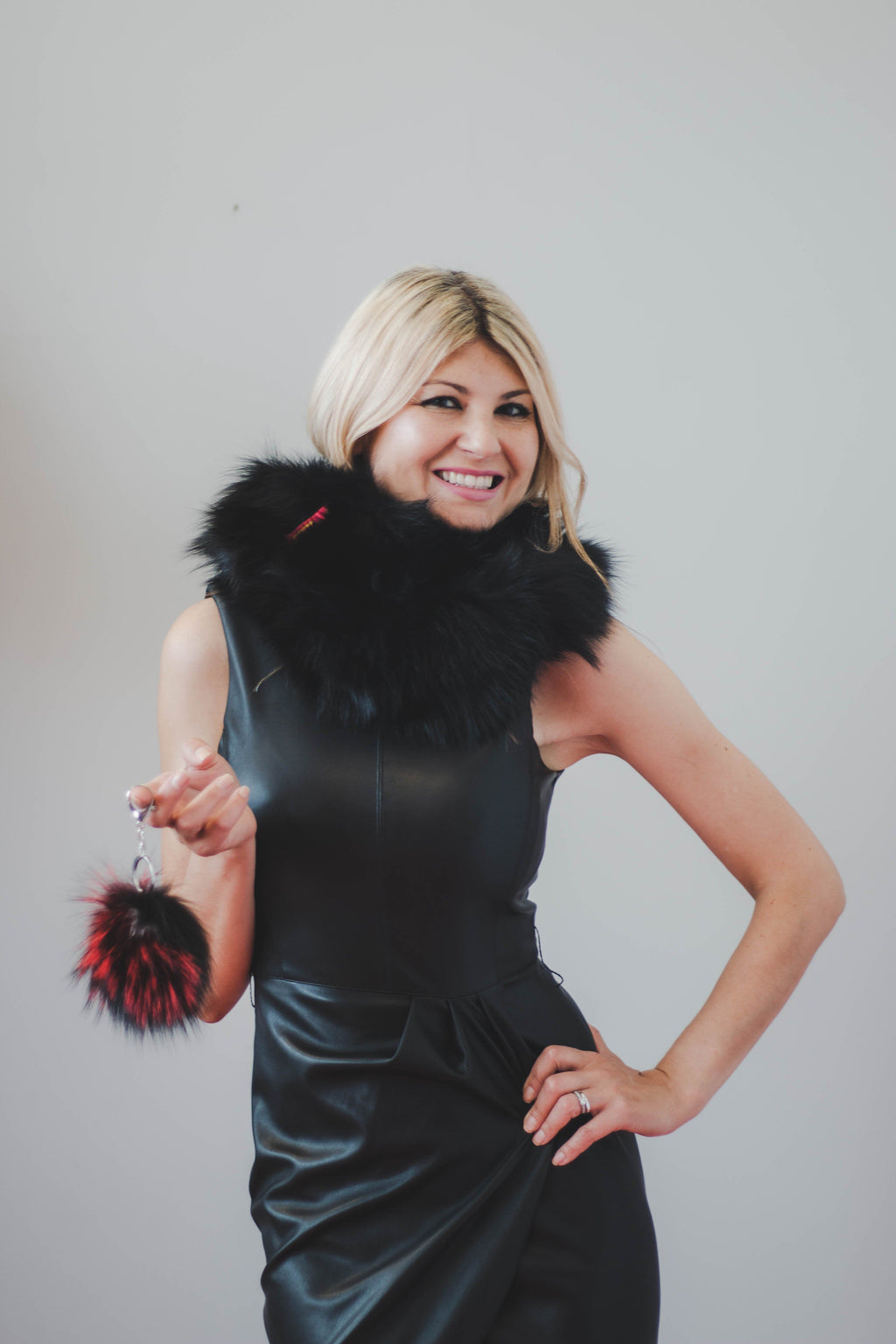 Fur Pompom Key Holder Accessories Starlight Furs 