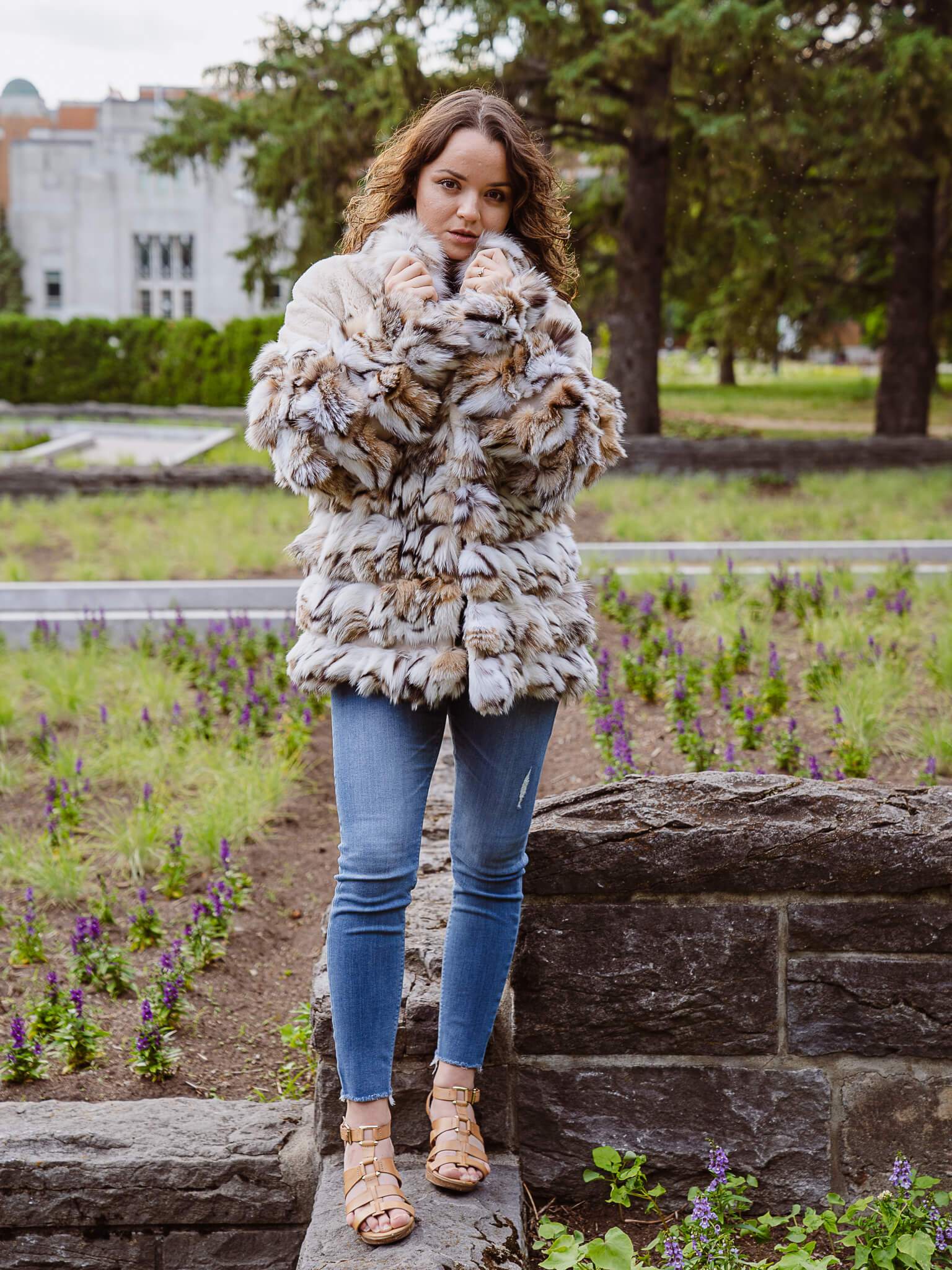 Lynx and Sheared Beaver Jacket Jackets Starlight Furs 