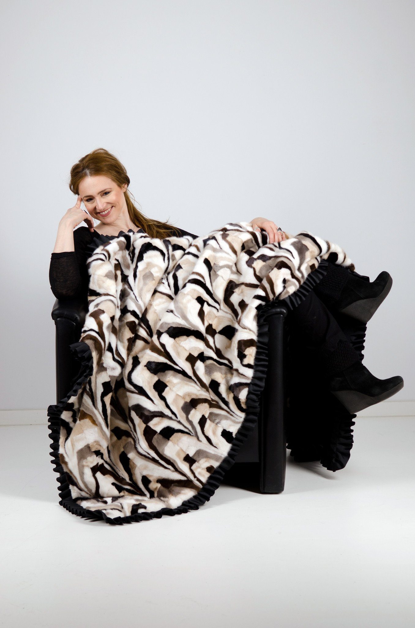 Mink Fur Blanket Sections Blankets Starlight Furs 