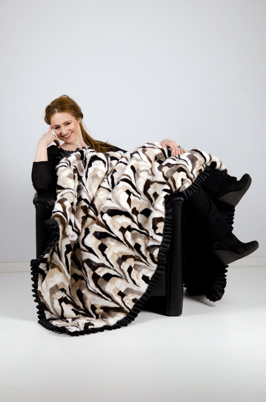 Mink Fur Blanket Sections Blankets Starlight Furs 