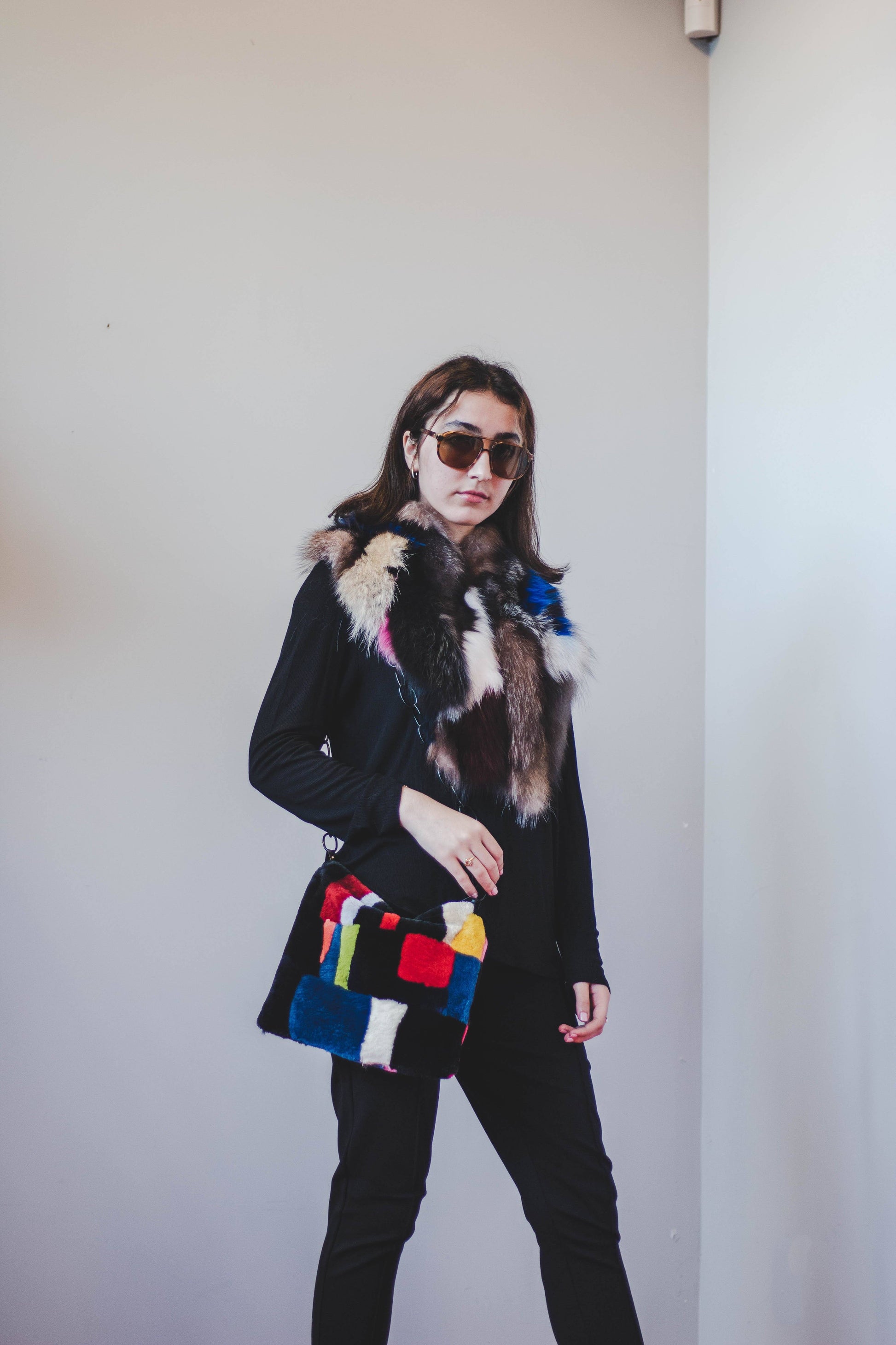 Multi-Tone Fox Collar Accessories Starlight Furs 