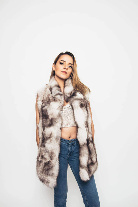 Natural Fox Vest Vests Starlight Furs 