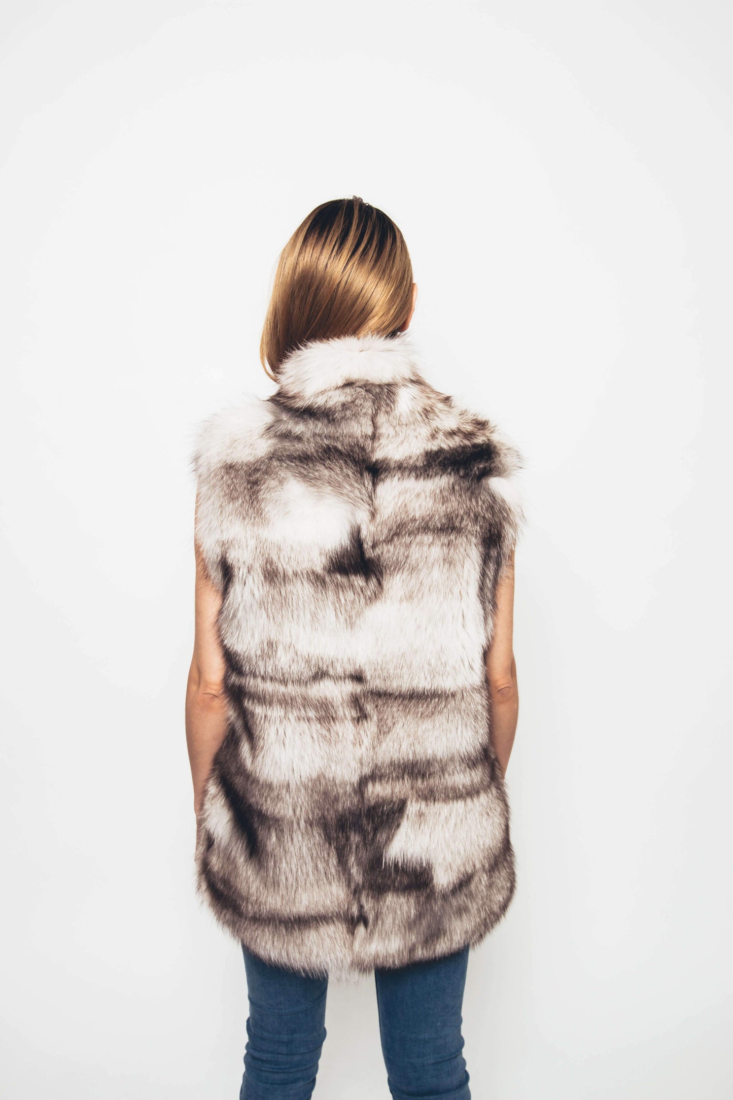 Natural Fox Vest Vests Starlight Furs 