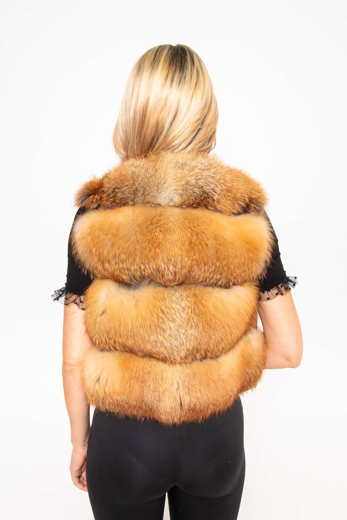 Natural Red Fox Vest Vests Starlight Furs 