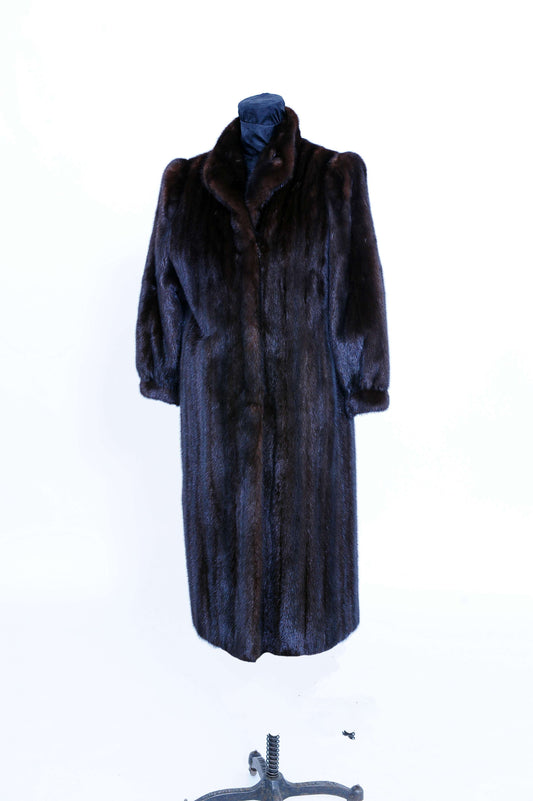 Pre-Loved Black Female Mink Fur Coat Starlight Furs 